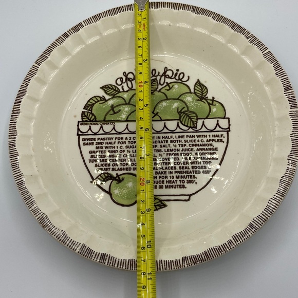 Vintage Royal China Country Harvest 11" Pie Dish - Picture 7 of 8